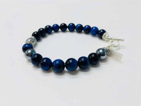 Buddha Protection Blue Tiger Eye Bracelet