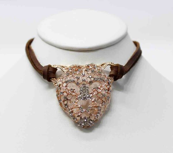 Exotic Rose Gold Panther Choker