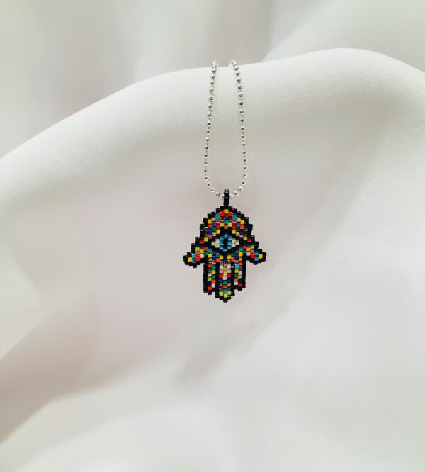 Divine Blessings Hamsa Hand Necklace - Image 2