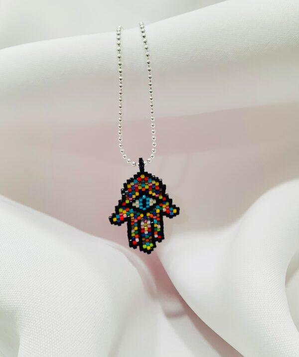 Divine Blessings Hamsa Hand Necklace - Image 3