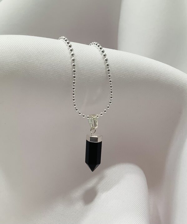 Stabilizing Energy Onyx Pointer Necklace - Image 3