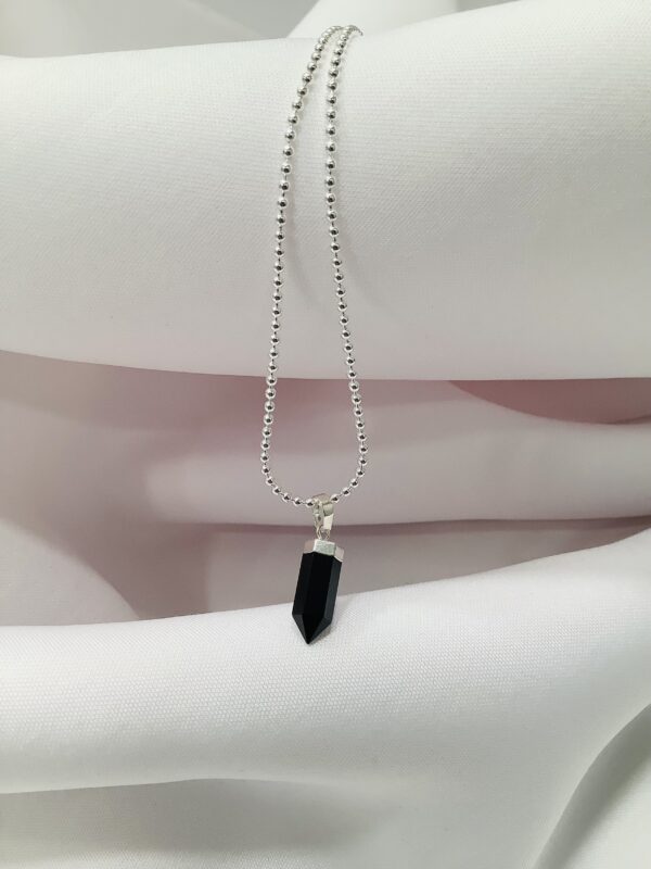 Stabilizing Energy Onyx Pointer Necklace - Image 4