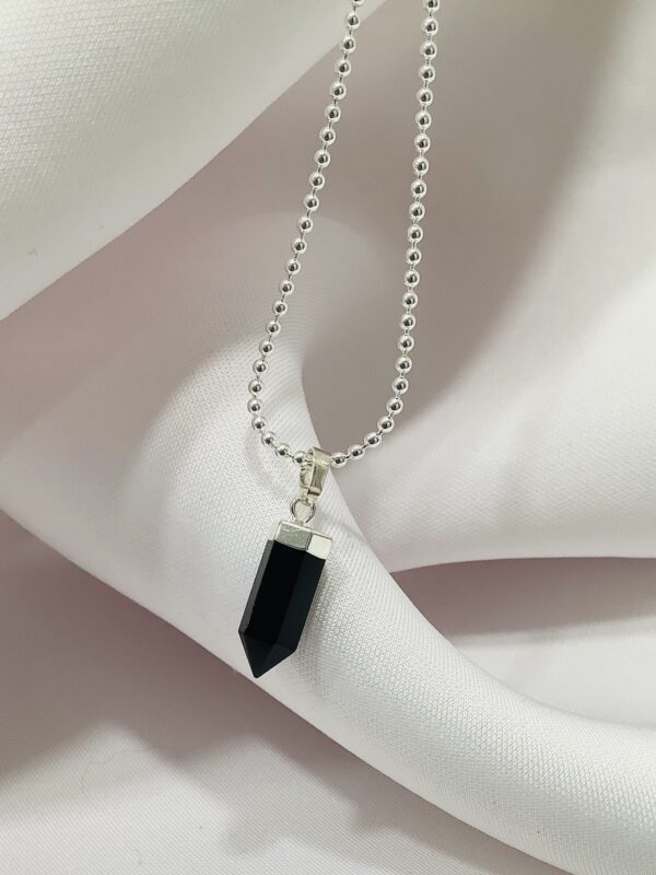 Stabilizing Energy Onyx Pointer Necklace - Image 5