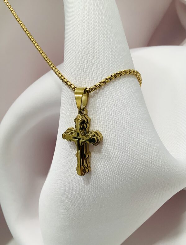 Sacred Protector Cross Necklace - Image 4