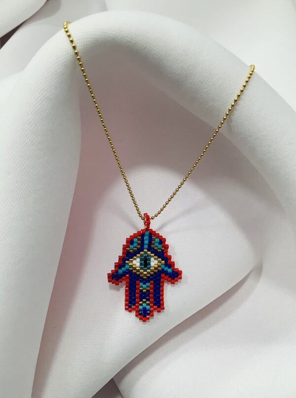 Light Defender Hamsa Hand Necklace