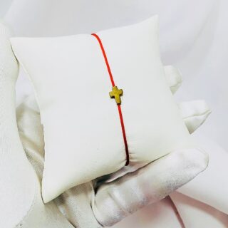 Golden Blessing Cross Adjustable Bracelet