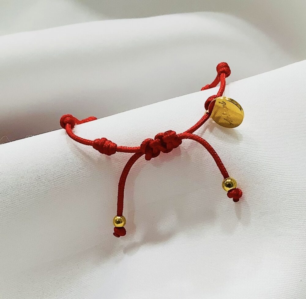 Lucky 7 Golden Knots Adjustable Bracelet - Image 4